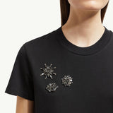 Crystal Flowers Cotton T-Shirt