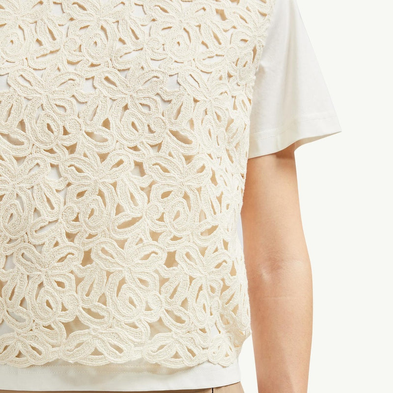 Macramé Cotton T-Shirt