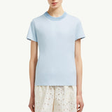 Crochet Accent Cotton T-Shirt