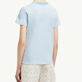 Crochet Accent Cotton T-Shirt