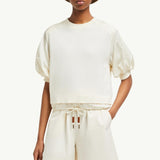 Puff Sleeve Cotton T-Shirt