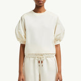 Puff Sleeve Cotton T-Shirt