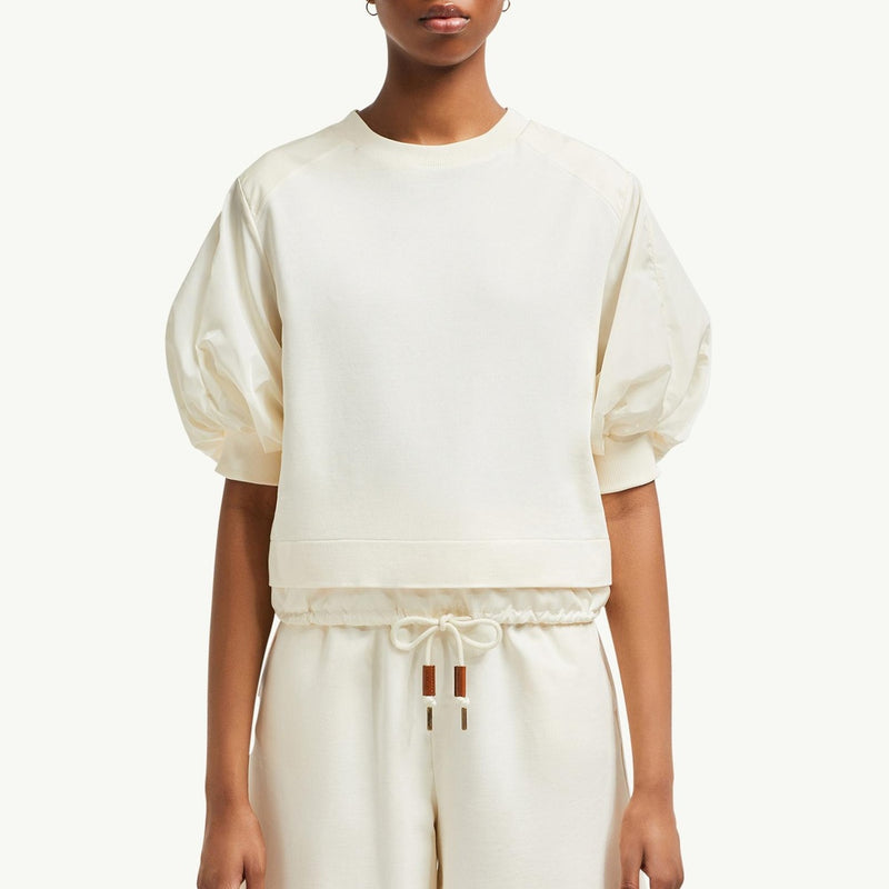 Puff Sleeve Cotton T-Shirt