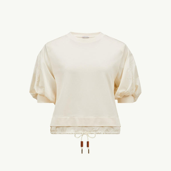 Puff Sleeve Cotton T-Shirt