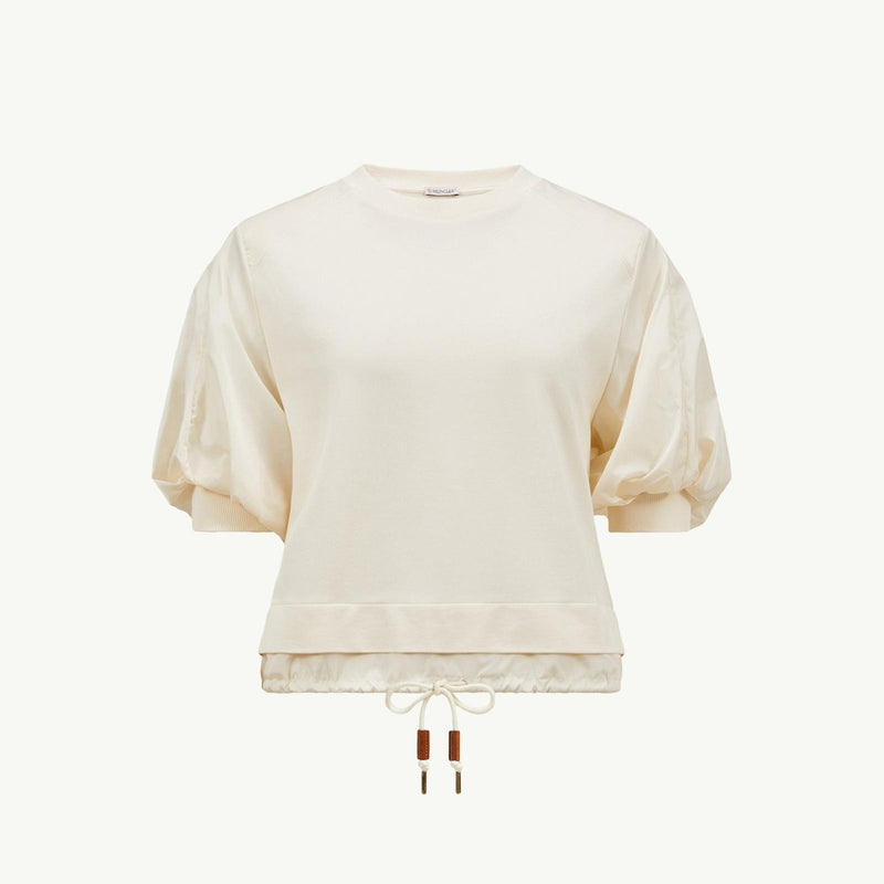 Puff Sleeve Cotton T-Shirt