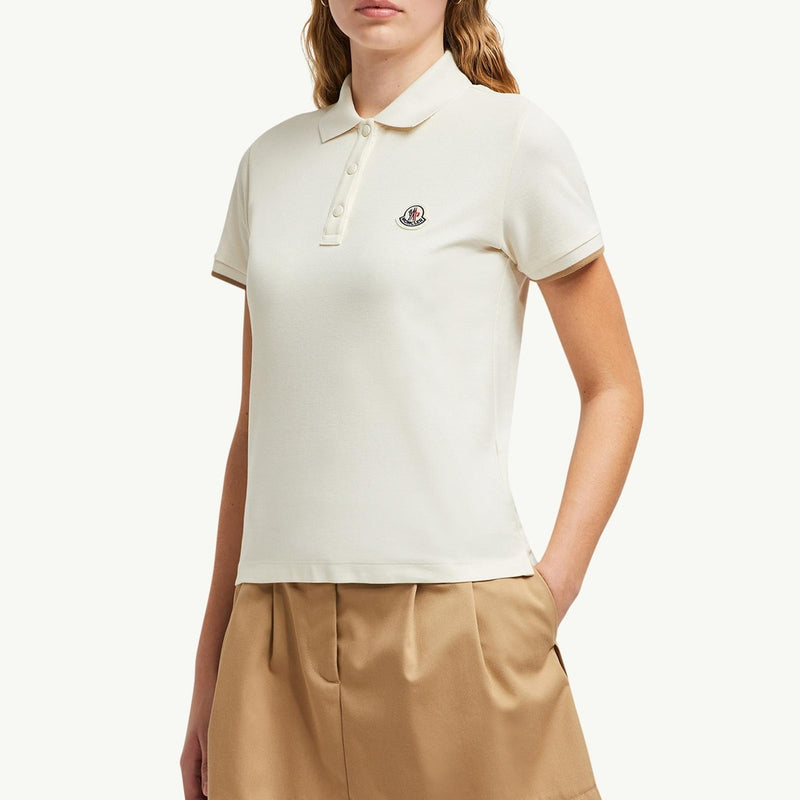 Logo Patch Cotton Piquet Polo Shirt