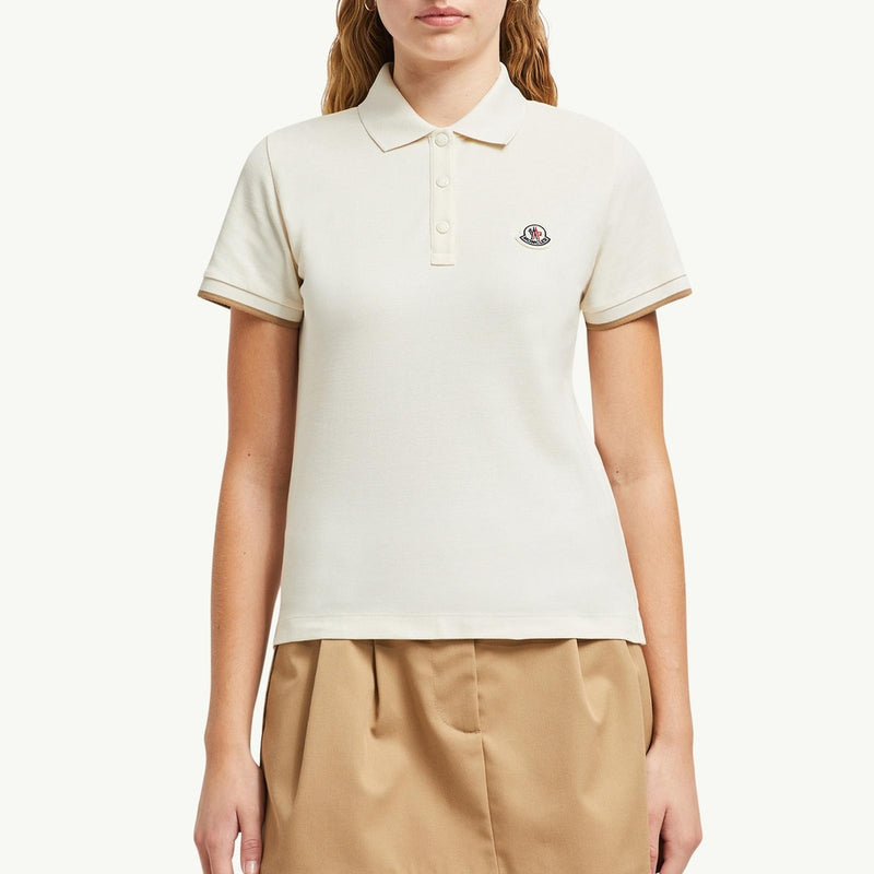Logo Patch Cotton Piquet Polo Shirt