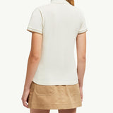 Logo Patch Cotton Piquet Polo Shirt