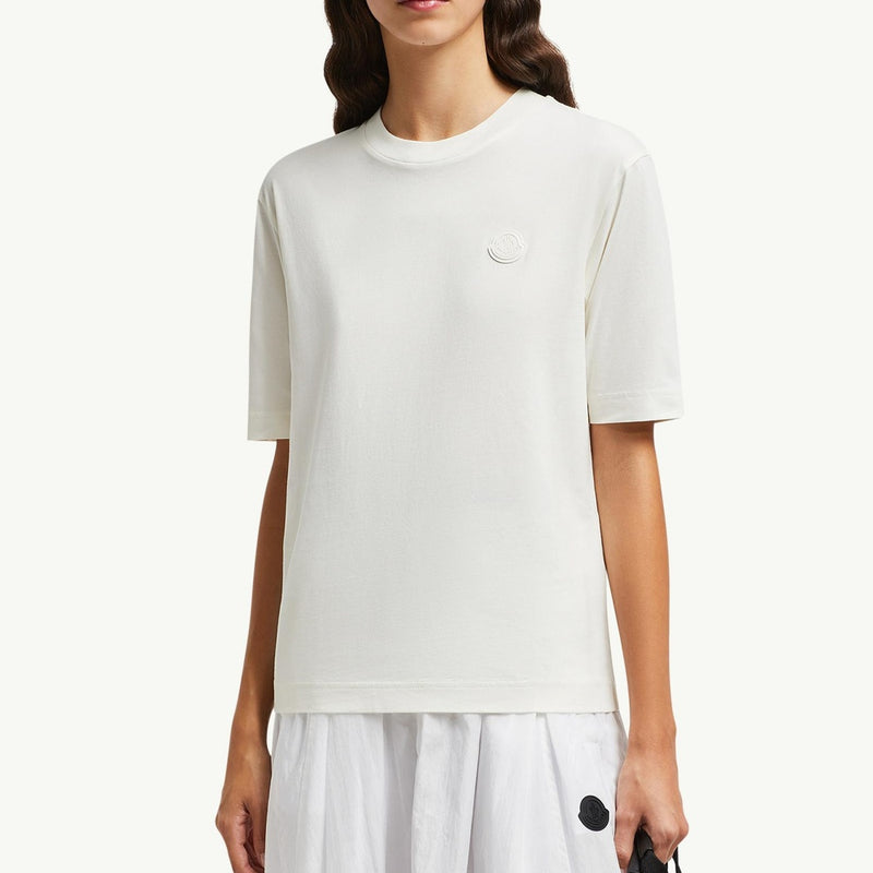 Silicone Logo Patch Cotton T-Shirt