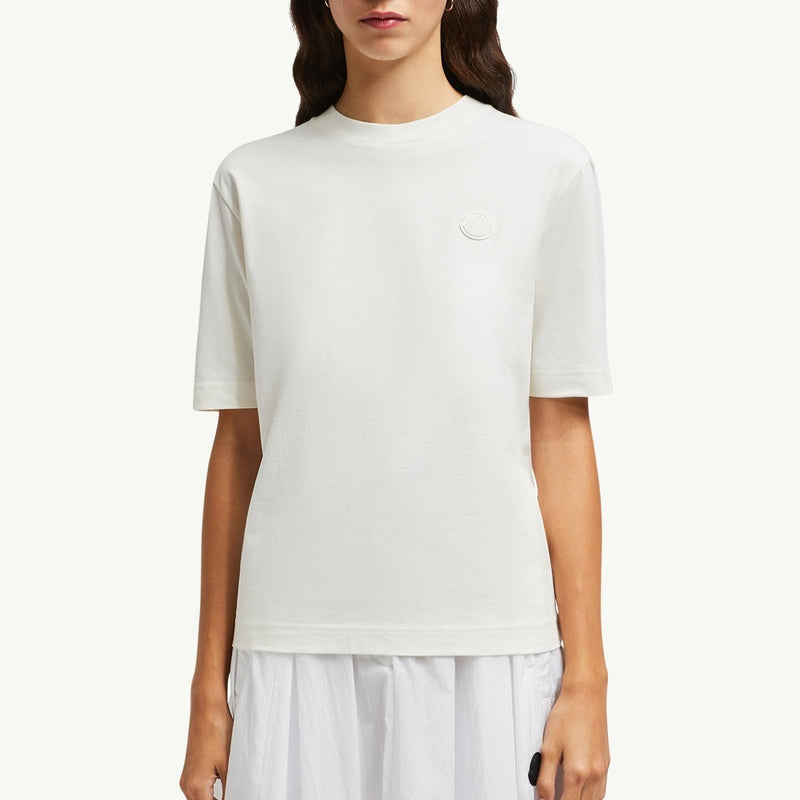 Silicone Logo Patch Cotton T-Shirt