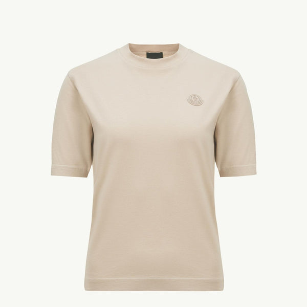 Silicone Logo Patch Cotton T-Shirt