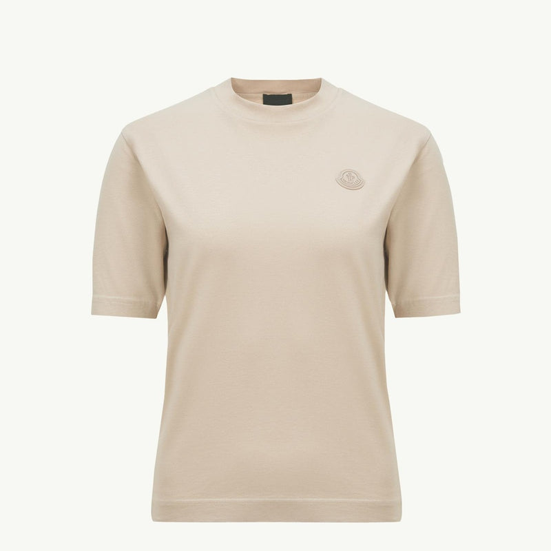 Silicone Logo Patch Cotton T-Shirt