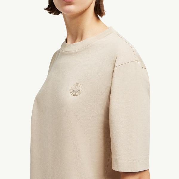 Silicone Logo Patch Cotton T-Shirt