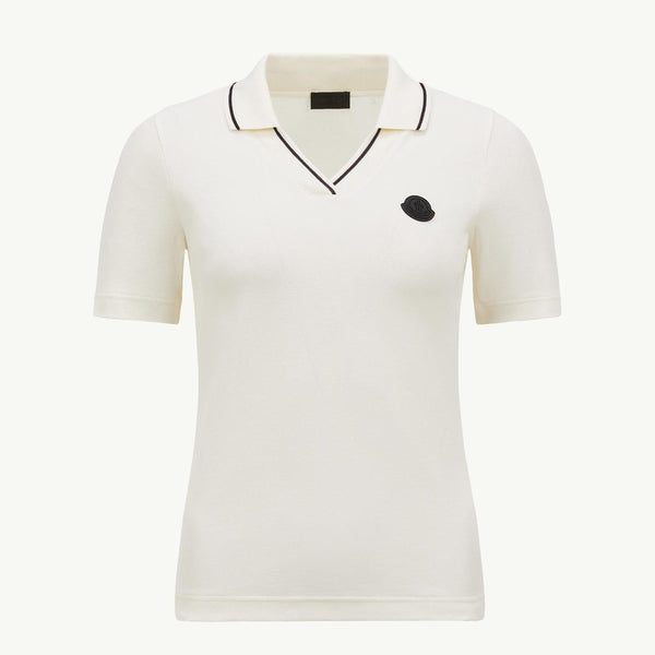 Logo Patch Cotton Piquet Polo Shirt