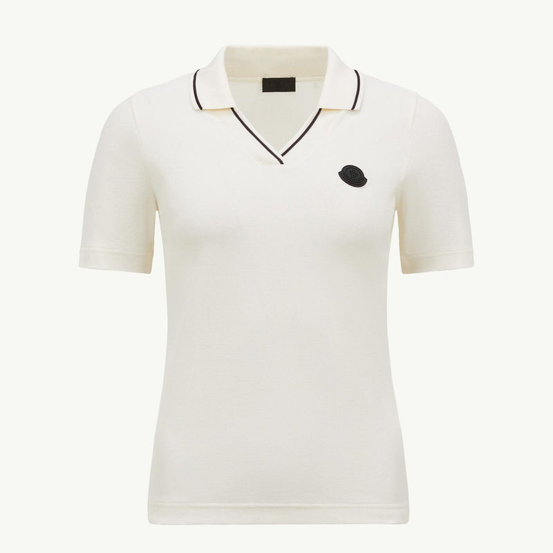 Logo Patch Cotton Piquet Polo Shirt
