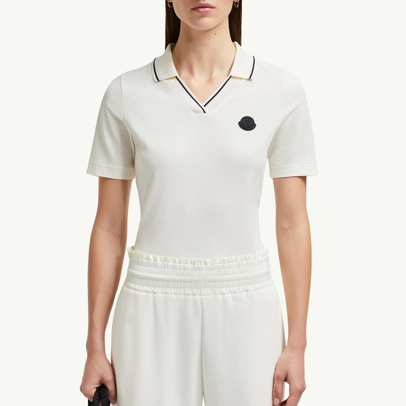 Logo Patch Cotton Piquet Polo Shirt