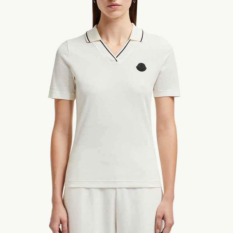 Logo Patch Cotton Piquet Polo Shirt