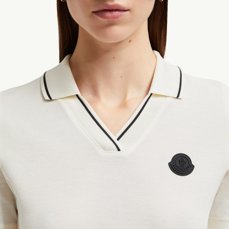 Logo Patch Cotton Piquet Polo Shirt