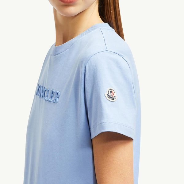 Embroidered Tonal Logo Cotton T-Shirt