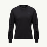 Cotton Pleated Sleeve T-Shirt