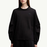 Cotton Pleated Sleeve T-Shirt