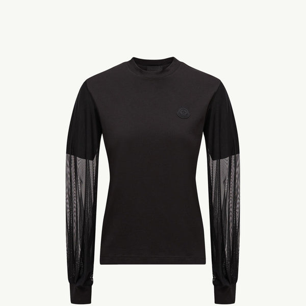 Tulle Long Sleeve Top