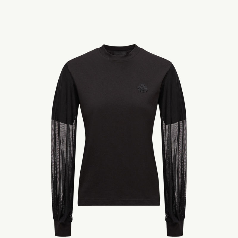 Tulle Long Sleeve Top