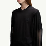 Tulle Long Sleeve Top