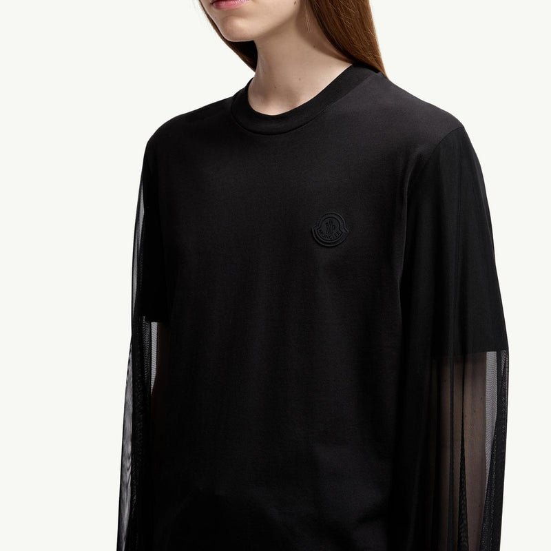 Tulle Long Sleeve Top