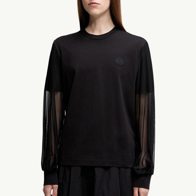 Tulle Long Sleeve Top