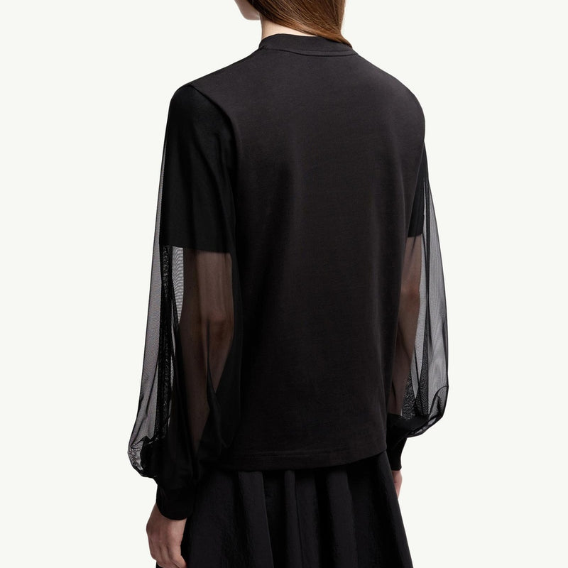 Tulle Long Sleeve Top