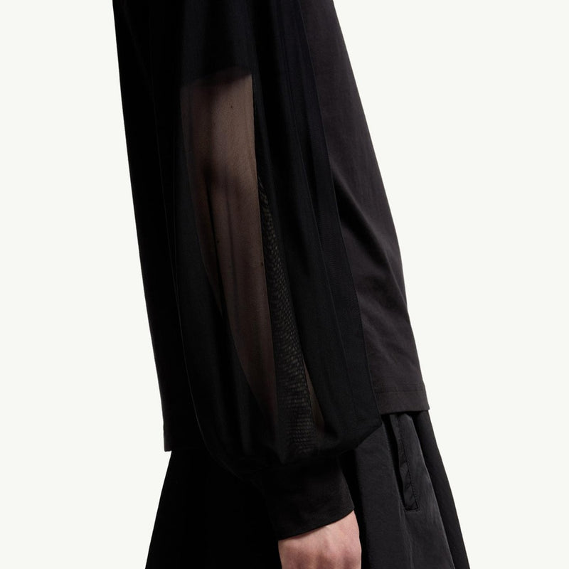 Tulle Long Sleeve Top
