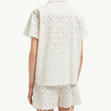Broderie Anglaise Short Sleeve Shirt