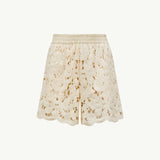 Floral Macramé Short Sleeve Shirt