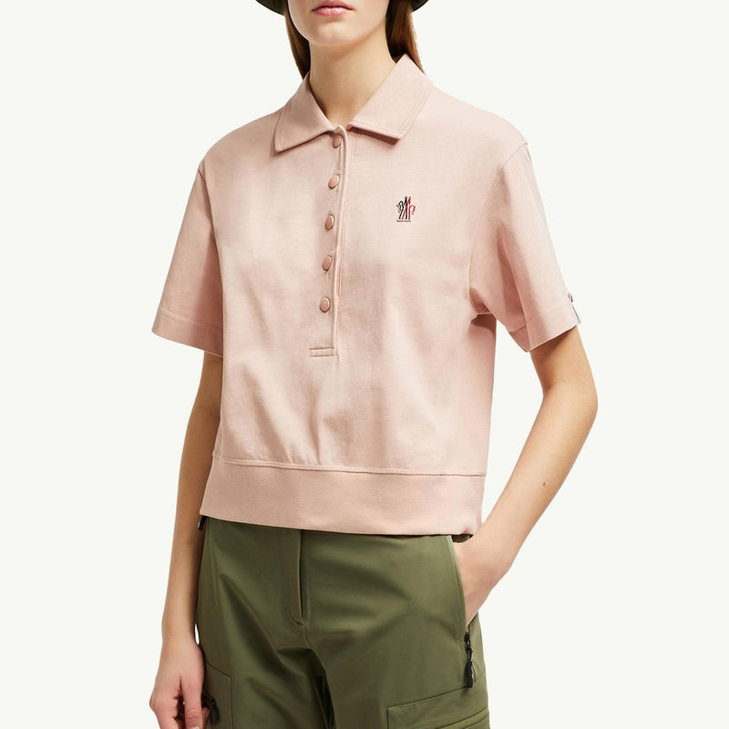 Logo Patch Cotton Polo Shirt