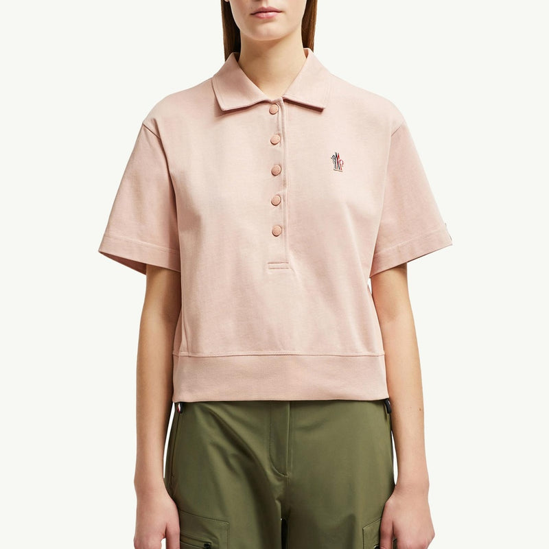 Logo Patch Cotton Polo Shirt