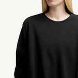 Cotton Pleated Sweatshirt