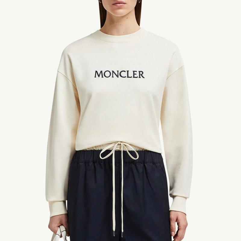 Embroidered Tonal Logo Cotton Sweatshirt