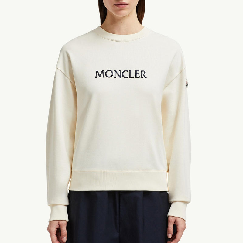 Embroidered Tonal Logo Cotton Sweatshirt
