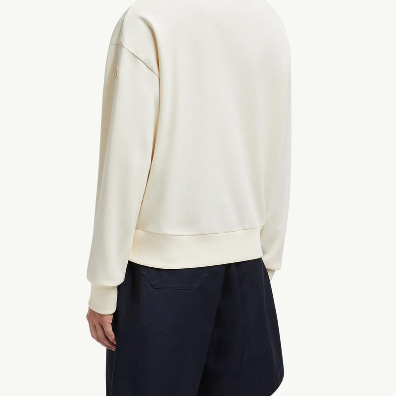 Embroidered Tonal Logo Cotton Sweatshirt