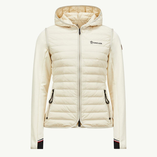 Padded Zip-Up Cotton Hoodie