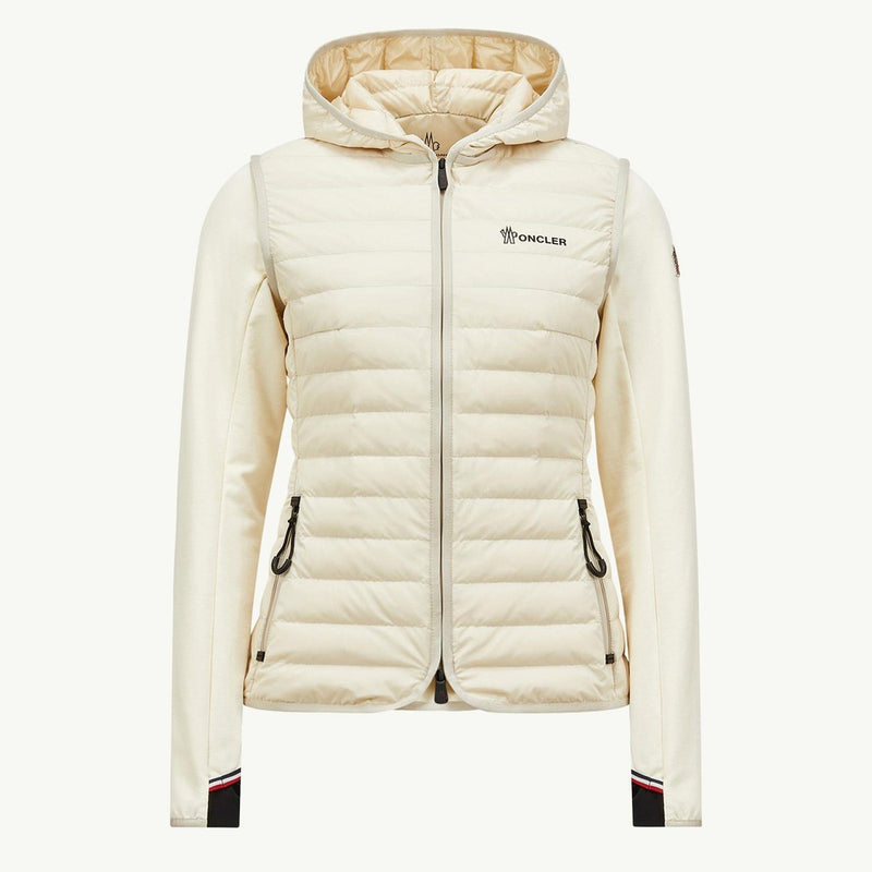 Padded Zip-Up Cotton Hoodie
