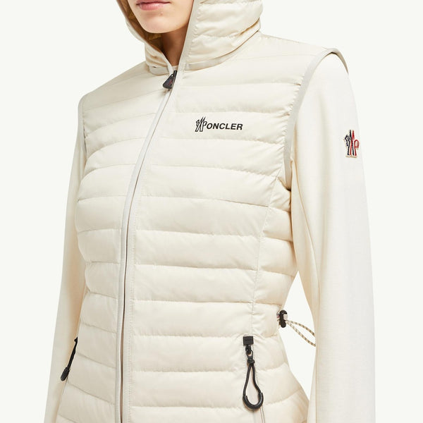 Padded Zip-Up Cotton Hoodie