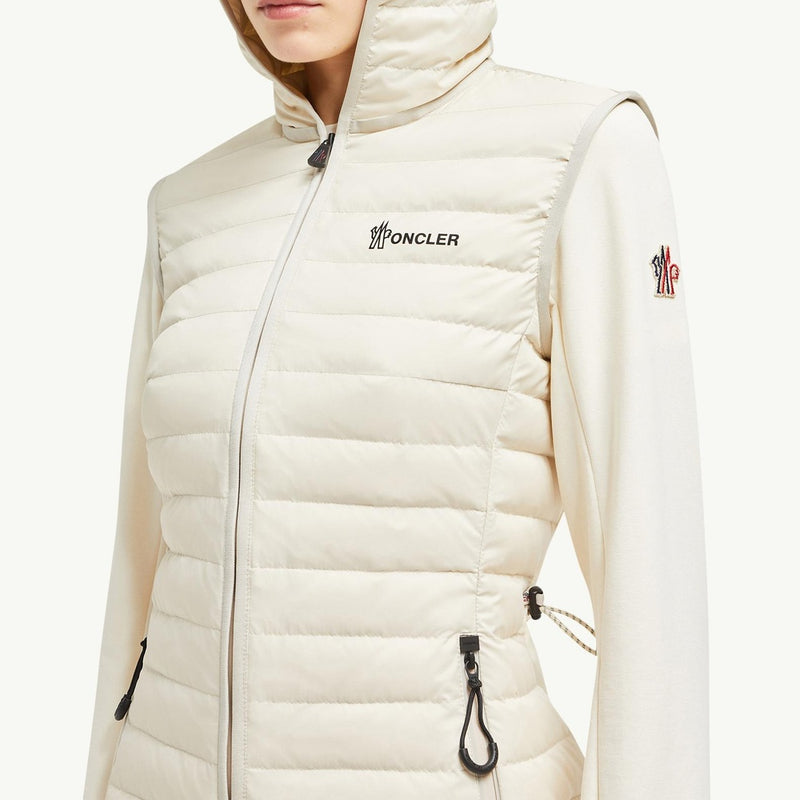 Padded Zip-Up Cotton Hoodie
