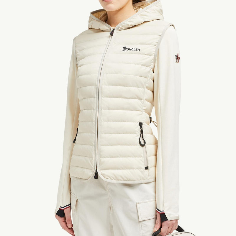 Padded Zip-Up Cotton Hoodie