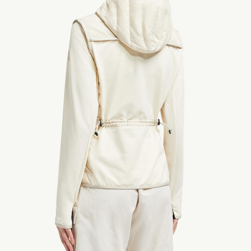 Padded Zip-Up Cotton Hoodie