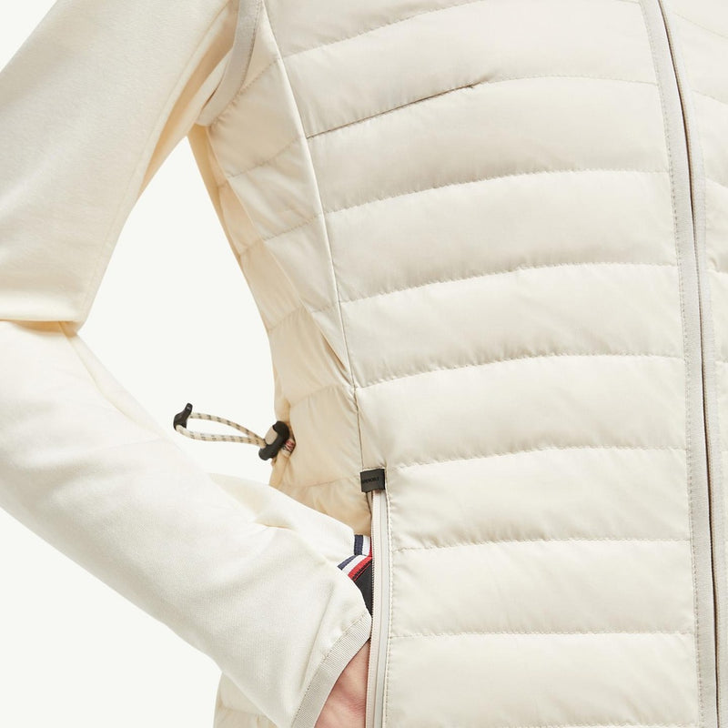 Padded Zip-Up Cotton Hoodie