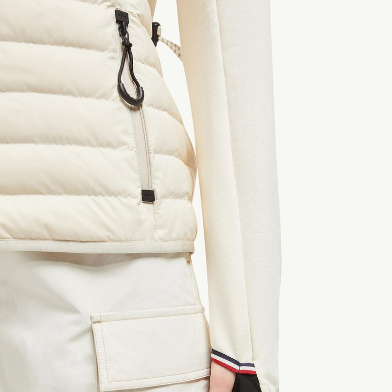 Padded Zip-Up Cotton Hoodie