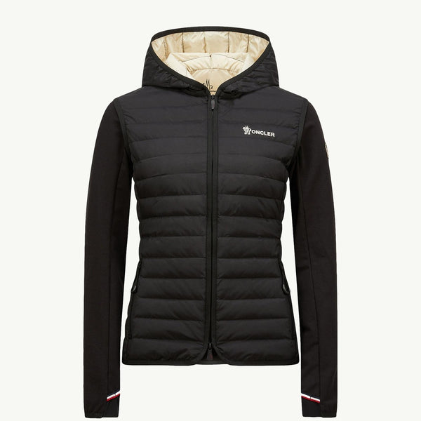 Padded Zip-Up Cotton Hoodie