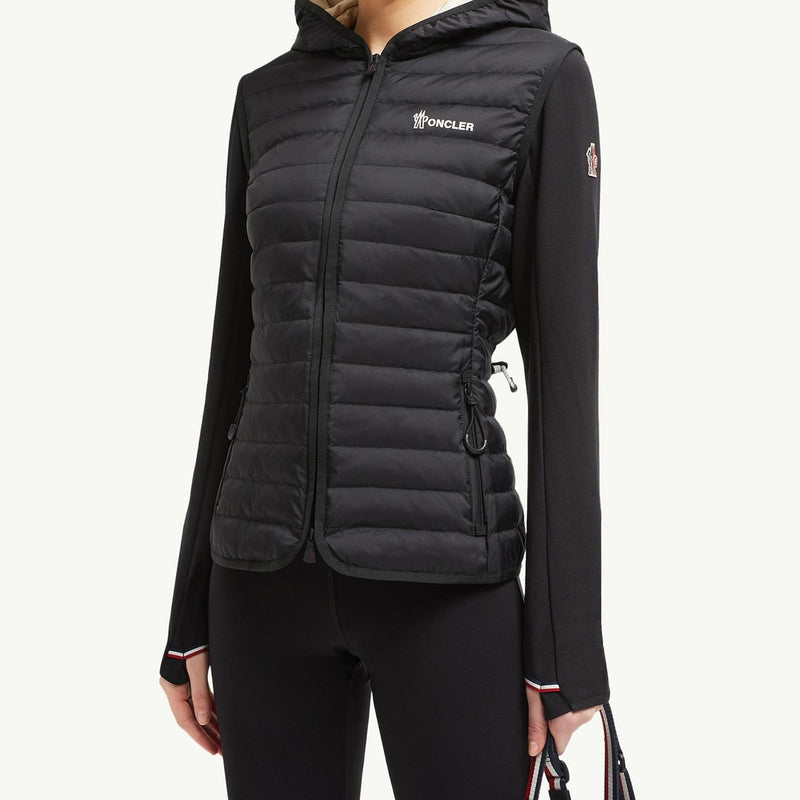 Padded Zip-Up Cotton Hoodie